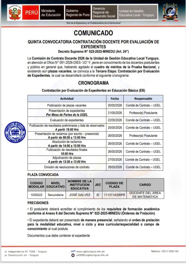 Imagen Comunicado
